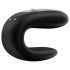 Satisfyer Double Fun - inteligentny, wodoodporny wibrator dla par (czarny)