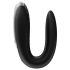 Satisfyer Double Fun - inteligentny, wodoodporny wibrator dla par (czarny)