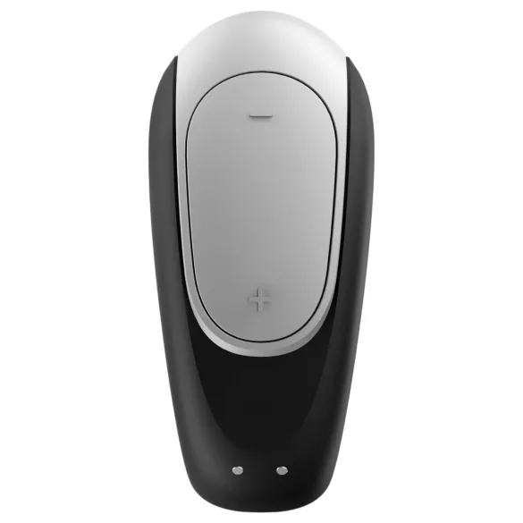 Satisfyer Double Fun - wibrujący stymulator dla par - wodoodporny - czarny