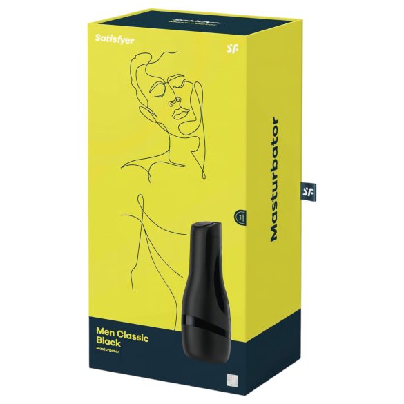 Satisfyer Men Classic - masturbator manualny z ssaniem - czarny
