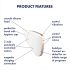 Satisfyer Love Triangle - inteligentny stymulator łechtaczki powietrzny (biały)