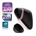 Satisfyer Love Triangle - inteligentny masażer łechtaczki z powietrzem (czarny)