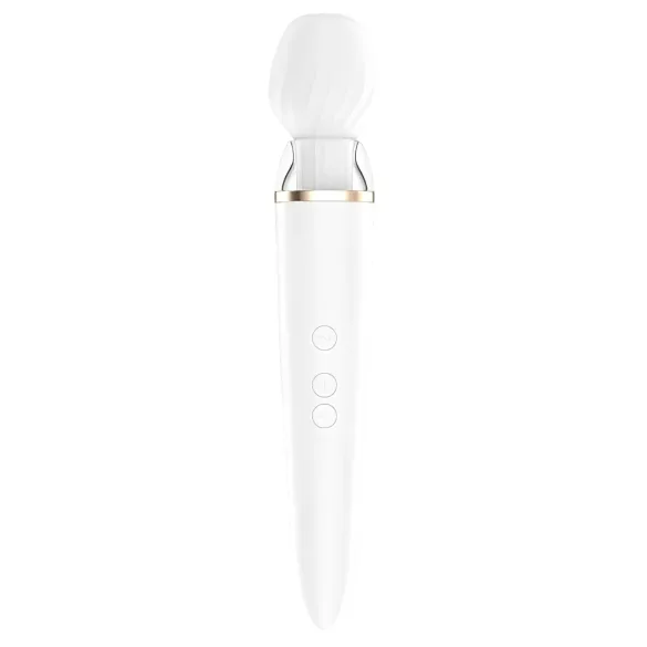 Satisfyer Double Wand-er - sterowany aplikacją masażer wibrator (biały)