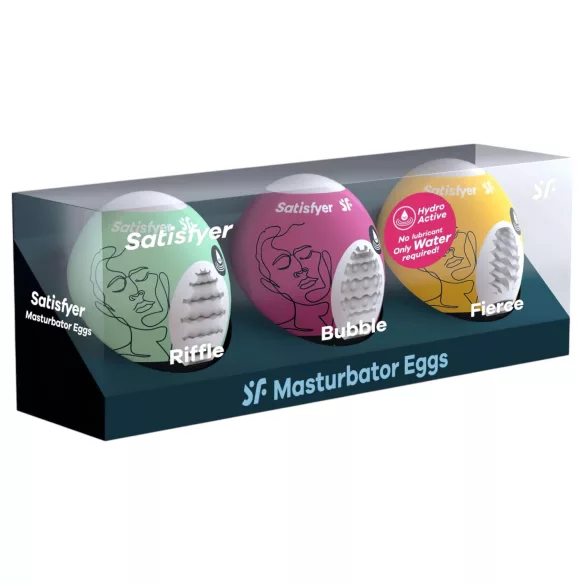Satisfyer Egg RBF - masturbator jajko - zestaw 3 sztuki