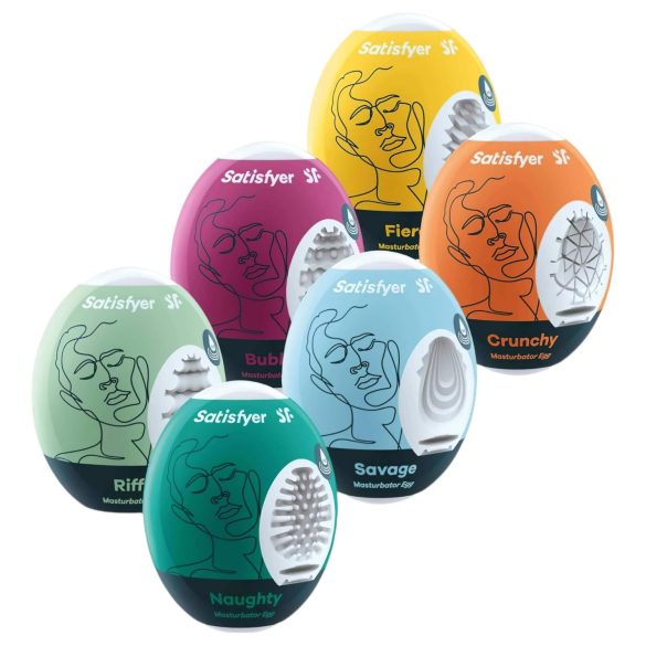 Zestaw Satisfyer Egg - masturbator jajeczny (6 sztuk)