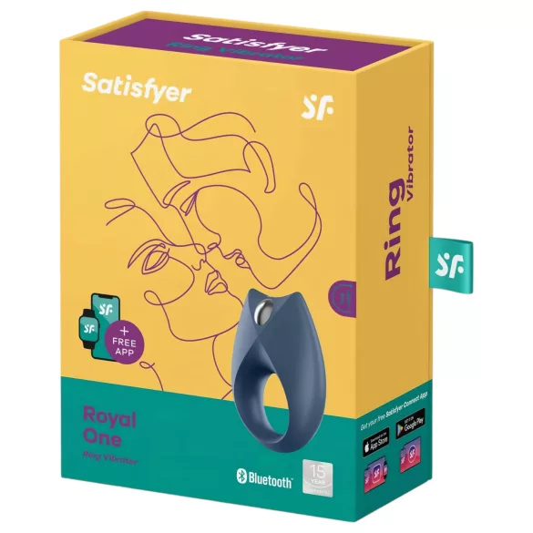 Satisfyer Royal One - pierścień na penisa wibrujący - sterowanie aplikacją