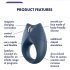 Satisfyer Royal One – inteligentny pierścień wibrujący (niebieski)