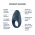Satisfyer Mighty One - inteligentna pierścień wibrujący (niebieski)