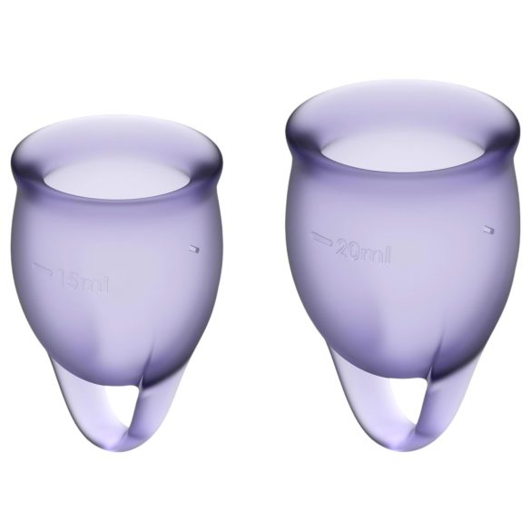 Satisfyer Feel Confident - zestaw kubeczków menstruacyjnych (fioletowy)