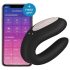 Satisfyer Double Joy - inteligentny wodoodporny wibrator dla par (czarny)