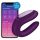 Satisfyer Double Joy - inteligentny, wodoodporny wibrator dla par (fioletowy)