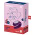 Satisfyer Double Joy - inteligentny, wodoodporny wibrator dla par (fioletowy)