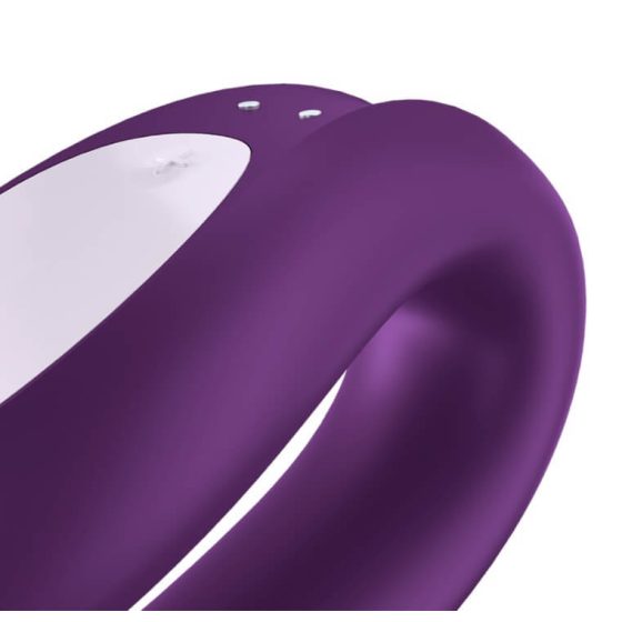 Satisfyer Double Joy - inteligentny, wodoodporny wibrator z możliwością ładowania (fioletowy)