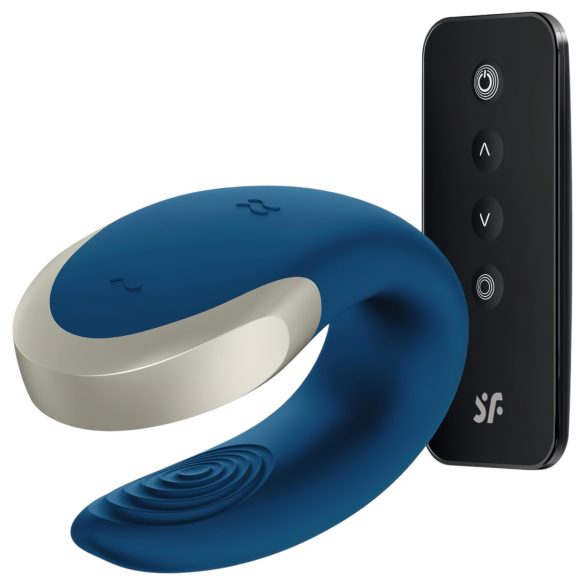 Satisfyer Double Love - inteligentny wibrator dla par (niebieski)