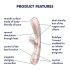 Satisfyer Hot Lover - inteligentny masażer (srebrny)