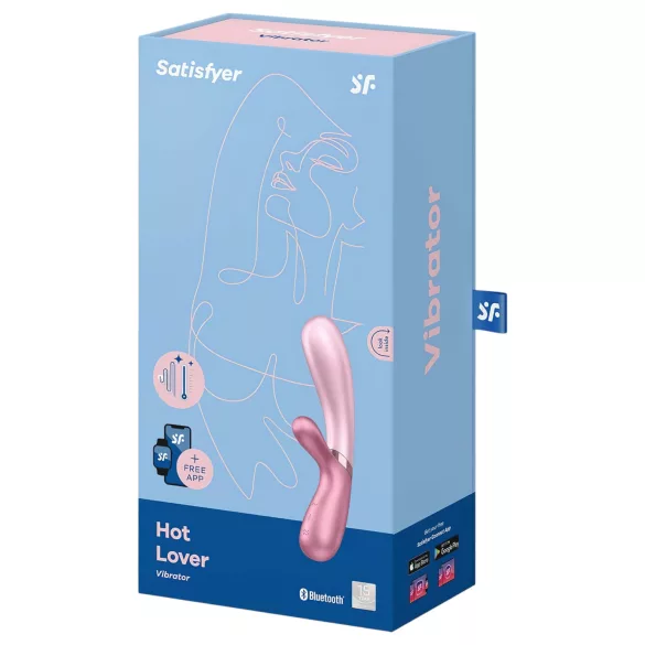 Satisfyer Hot Lover - wibrator z funkcją smart - różowy