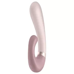   Satisfyer Heat Wave - wibrator z ramieniem ogrzewany - silikon beżowy