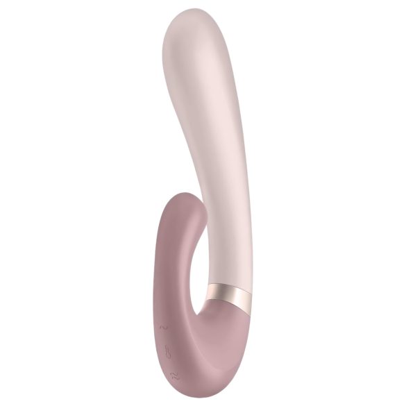 Satisfyer Heat Wave - inteligentny, ogrzewany wibrator z ramieniem (beżowy)