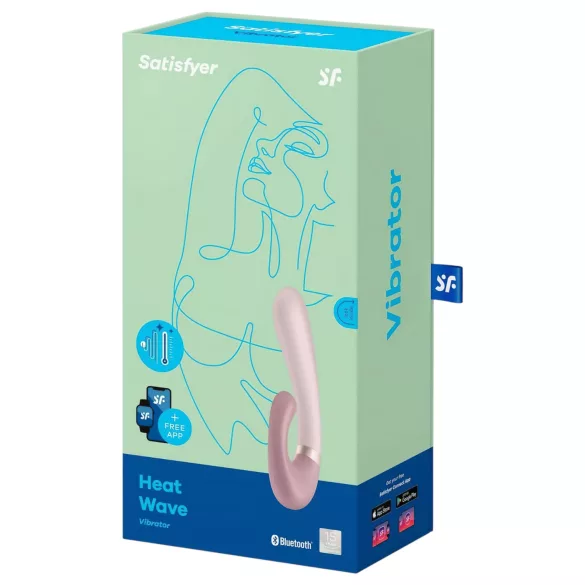 Satisfyer Heat Wave - wibrator rozgrzewający sterowany aplikacją (beżowy)