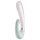Satisfyer Heat Wave - inteligentny, podgrzewany wibrator z uchwytem (miętowy)