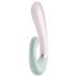 Satisfyer Heat Wave - inteligentny, podgrzewany wibrator z uchwytem (miętowy)