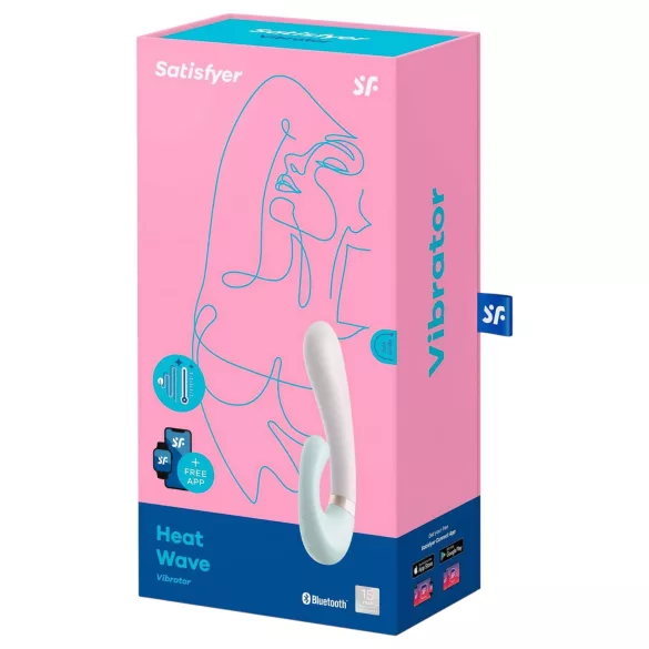 Satisfyer Heat Wave - wibrator rozgrzewający sterowany aplikacją (mięta)