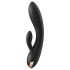 Satisfyer Double Flex - inteligentny czarny wibrator z ramieniem łechtaczki