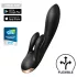 Satisfyer Double Flex - wibrator z ramieniem łechtaczkowym sterowany aplikacją (czarny)