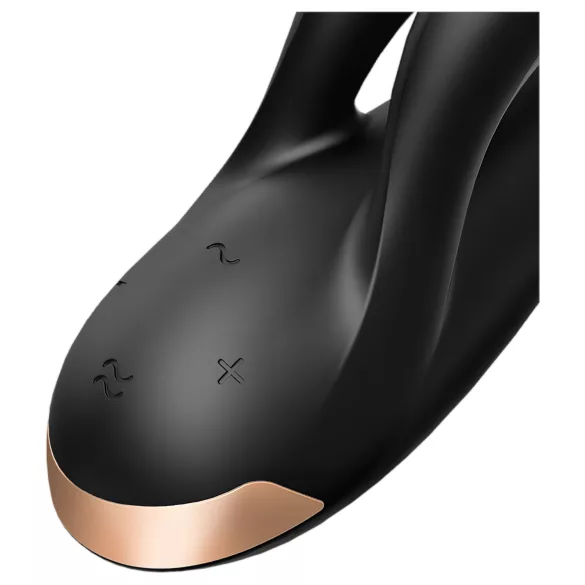 Satisfyer Double Flex - wibrator z ramieniem łechtaczkowym sterowany aplikacją (czarny)