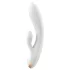 Satisfyer Double Flex - wibrator z uchwytem na łechtaczkę sterowany aplikacją (biały)