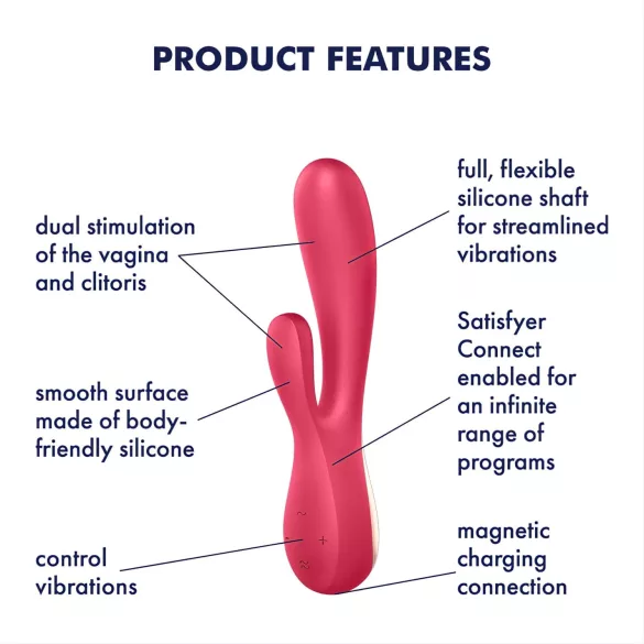 Satisfyer Mono Flex - wibrujący masażer łechtaczki i pochwy