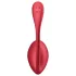 Satisfyer Shiny Petal - jajko wibrujące na pilota - silikon - czerwone