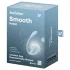 Satisfyer Smooth Petal - noszone jajeczko wibrujące sterowane aplikacją (niebieskie)