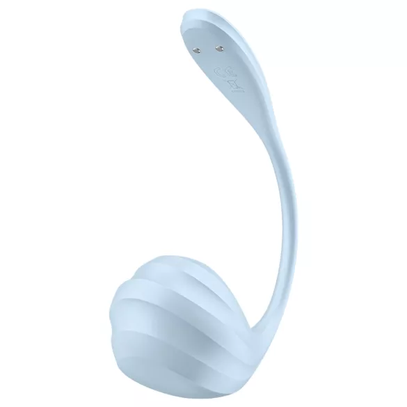 Satisfyer Smooth Petal - noszone jajeczko wibrujące sterowane aplikacją (niebieskie)