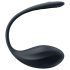 Satisfyer Ribbed Petal - wibrujące jajko z pilotem (czarne)