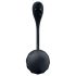 Satisfyer Ribbed Petal - wibrujące jajko z pilotem (czarne)