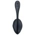 Satisfyer Ribbed Petal - wibrujące jajko z pilotem (czarne)