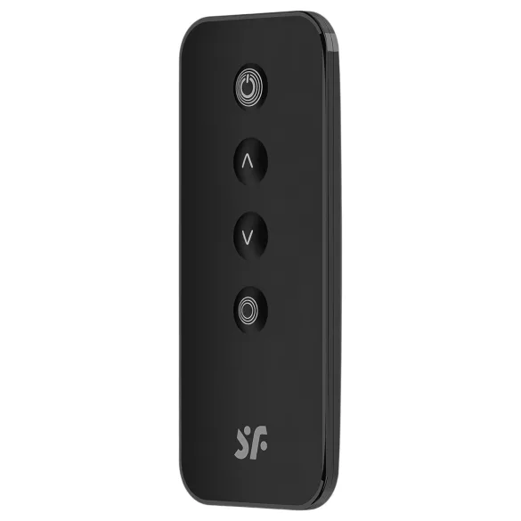 Satisfyer - jajko wibrujące z pilotem - żebrowane - czarne