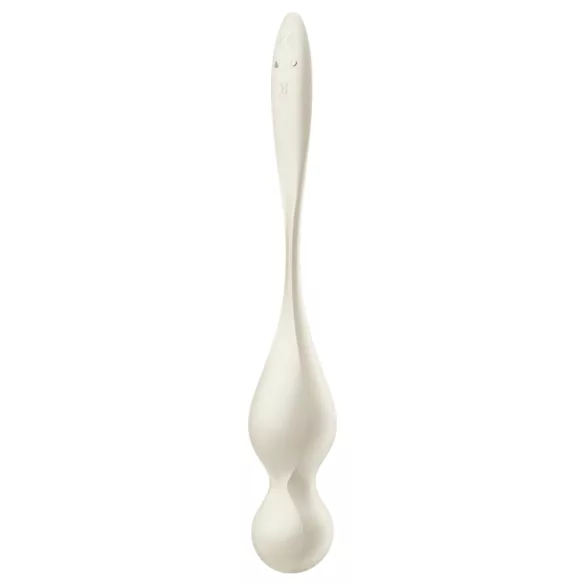 Satisfyer Love Birds 1 - kulki gejszy z wibracjami sterowanymi aplikacją (biały)