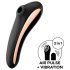 Satisfyer Dual Kiss - akumulatorowy wibrator do pochwy i łechtaczki (czarny)