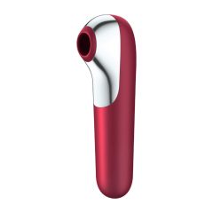   Satisfyer Dual Love - inteligentny wibrator dopochwowy i łechtaczkowy z możliwością ładowania (czerwony)