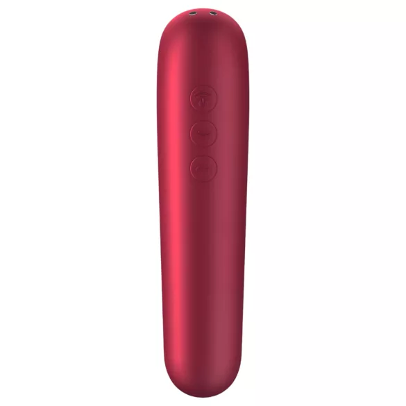 Satisfyer Dual Love - wibrator do pochwy i łechtaczki - funkcja smart - czerwony