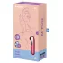 Satisfyer Dual Love - wibrator do pochwy i łechtaczki - funkcja smart - czerwony