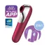 Satisfyer Dual Love - wibrator do pochwy i łechtaczki - funkcja smart - czerwony