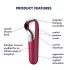 Satisfyer Dual Love - wibrator do pochwy i łechtaczki - funkcja smart - czerwony