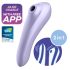 Satisfyer Dual Pleasure – inteligentny, falowy wibrator 2w1 (fioletowy)