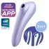 Satisfyer Dual Pleasure - wibrator 2w1 z falami powietrza - fioletowy