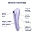 Satisfyer Dual Pleasure – inteligentny, falowy wibrator 2w1 (fioletowy)