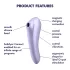 Satisfyer Dual Pleasure - wibrator 2w1 z falami powietrza - fioletowy