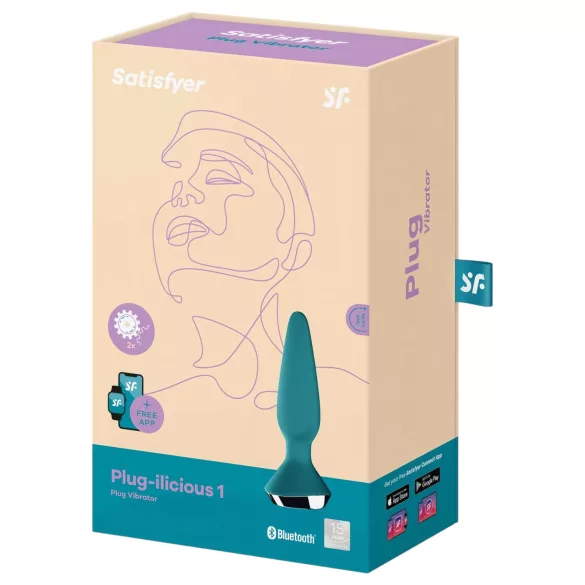 Satisfyer Plug-ilicious 1 - wibrator analny sterowany aplikacją (zielony)